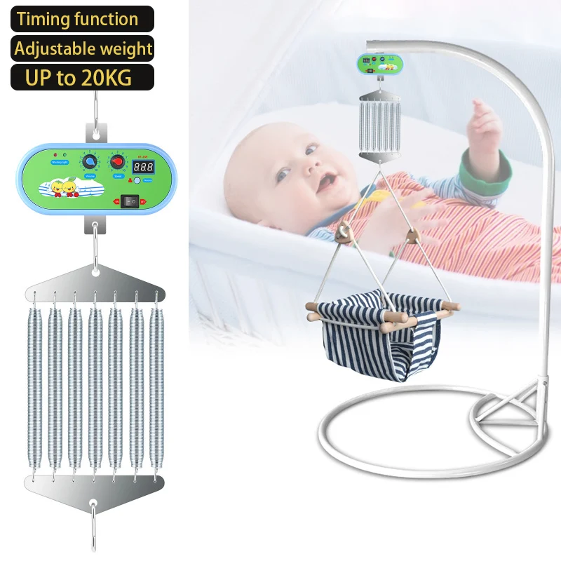 Electric Baby Swing Controller,Hanging Cradle, Adjustable Timer, Swing Spring Up and Down, Up to 20Kg, DC 12V Baby chair