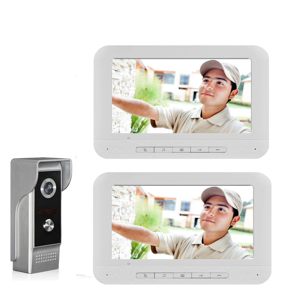 Smartyiba anel de vídeo campainha câmera intercom visual visão noturna two-way interfone telefone da porta de vídeo entrada telefone chamada