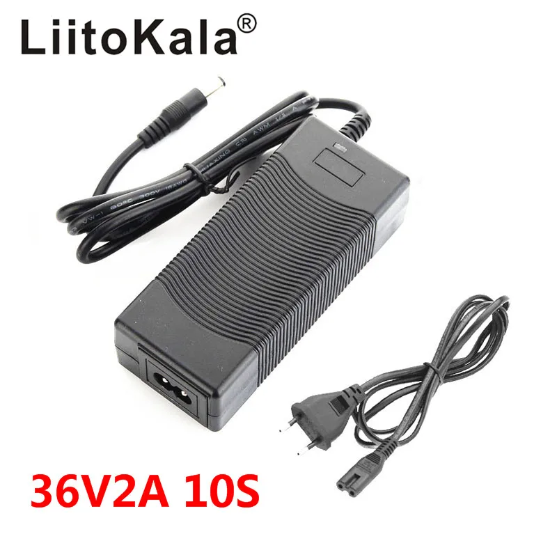 LiitoKala 12V 24V 36V 48V 3 Series 6 Series 7 Series 10 Series 13 String 18650 Lithium Battery Charger 12.6V 29.4V DC 5.5*2.1mm