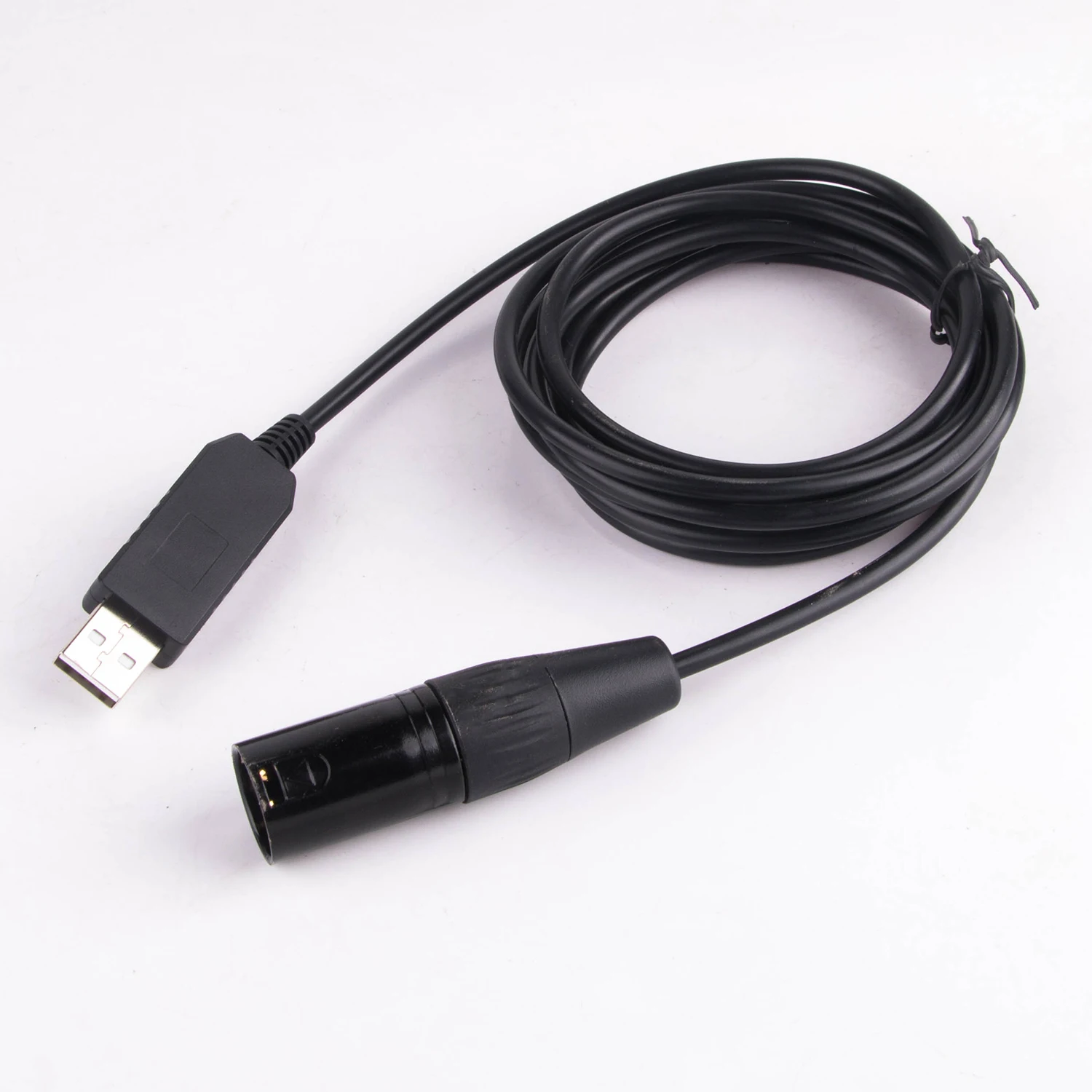 DMX USB Lighting Interface Cable for Disco DJ Stage Light USB Rotate Lighting Interface DMX 512 Console Control