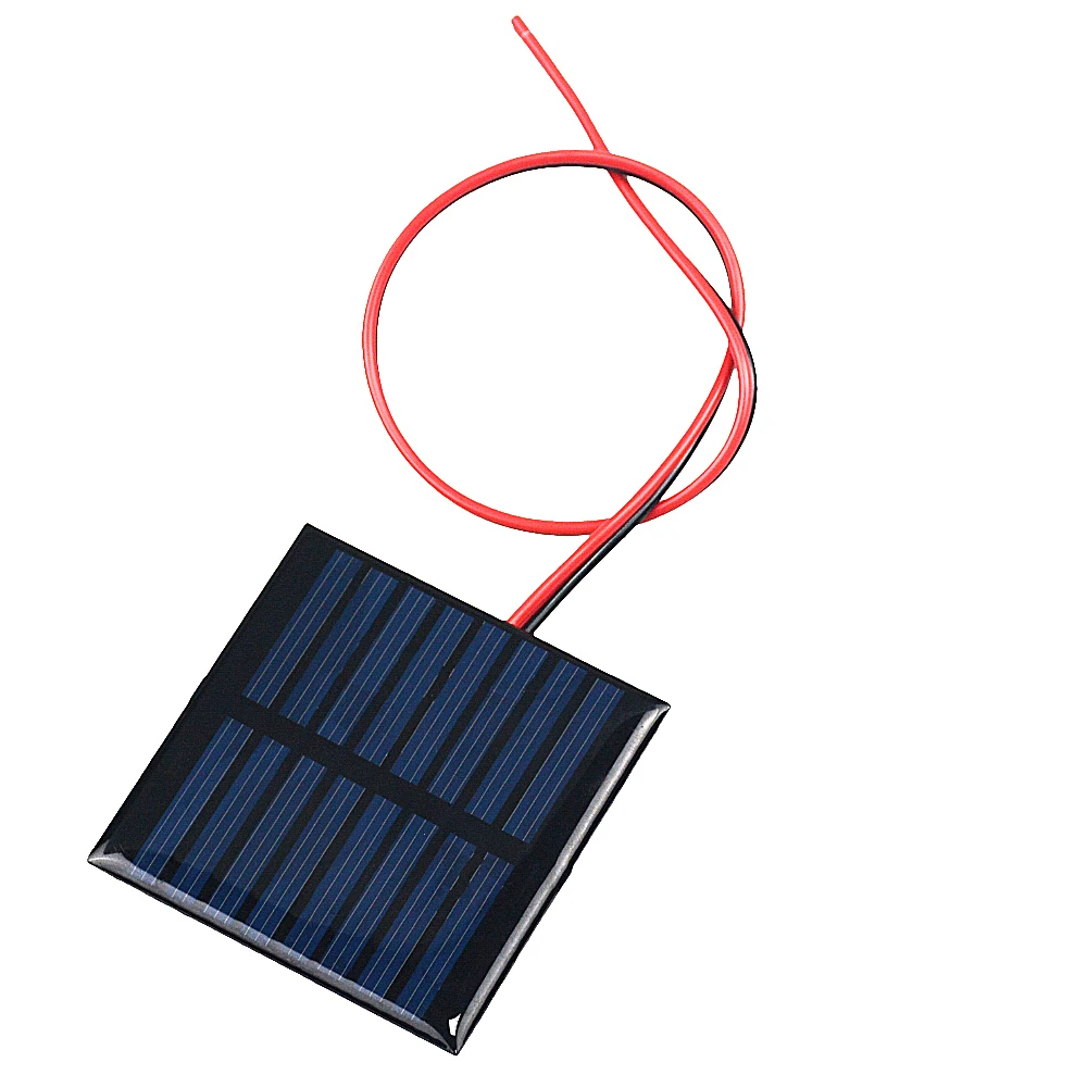 1PCS 4V 5V 5.5V Solar Panel With 30CM 100CM 200CM Wire Mini Solar System DIY For Battery Cell Phone Charger