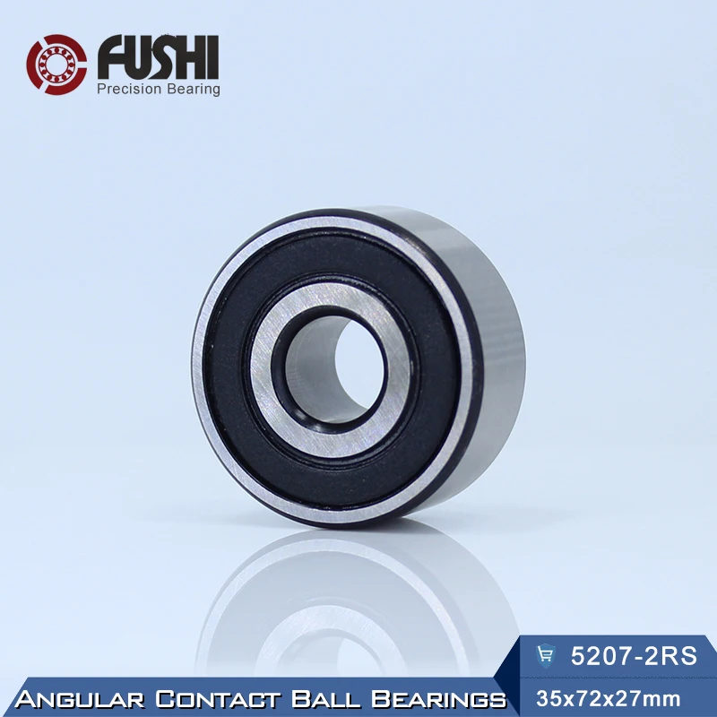 5207 2RS Bearing 35 x 72 x 27 mm ( 1 PC ) Axial Double Row Angular Contact 5207RS 3207 2RS 3056207 Ball Bearings