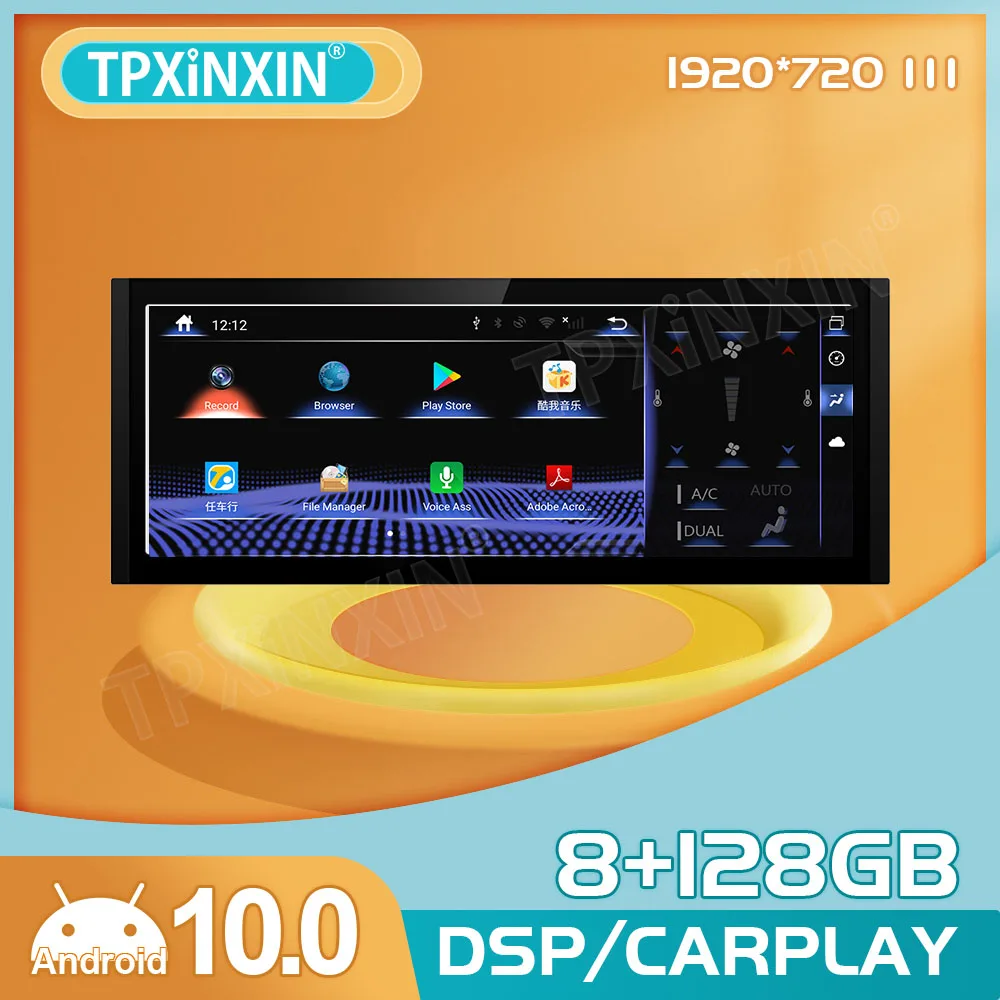 Android 10.0 8G-128G untuk Lexus IS 2013 - 2017 Layar GPS HD Navigasi Mobil Radio Stereo Multimedia Tuan Rumah Video 10.25 Inci