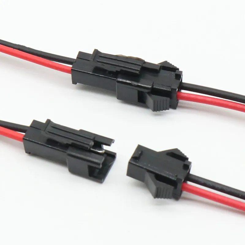Promotion! 10Pairs 15cm Long JST SM 2Pins Plug Male to Female Wire Connector