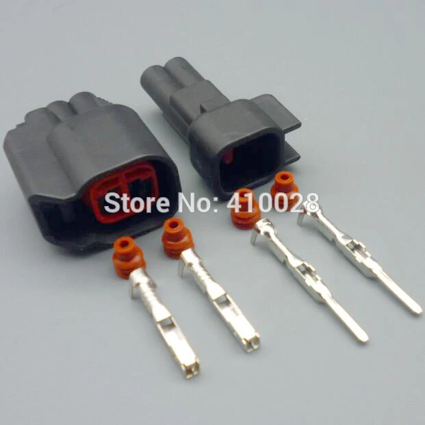 worldgolden 5/30/100set 2 Way 1.5mm EV6 MALE Fuel Injector Electrical Connector ev14 USCAR Connectors sr20det rb30 GTR  ls2 ls3