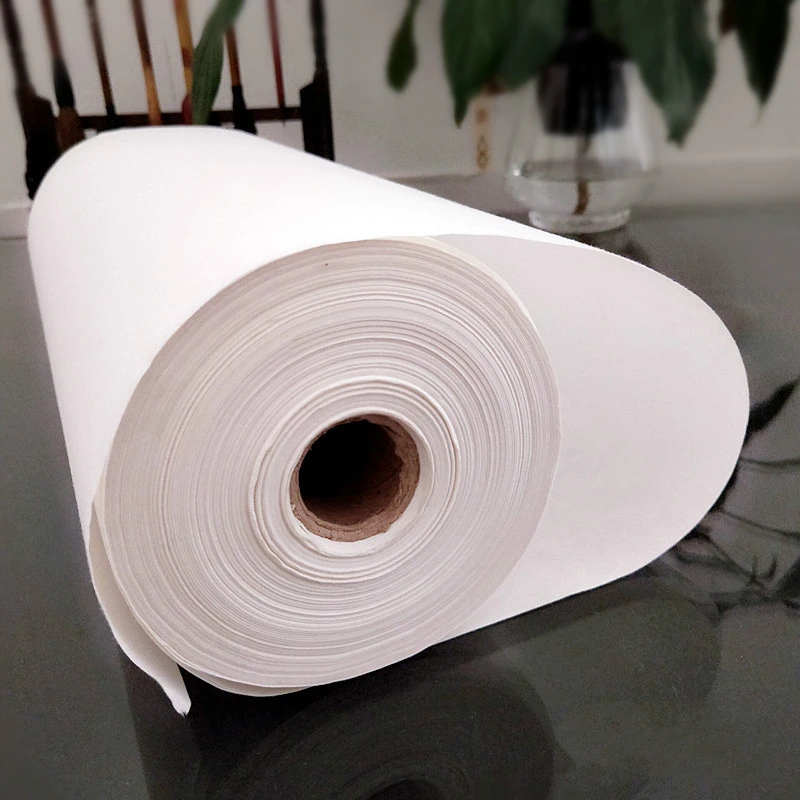 Rolling Chinese Xuan Paper Raw Rice Paper Calligraphy Writing Painting Paper Half-Ripe Xuan Zhi White Rijstpapier Carta Di Riso