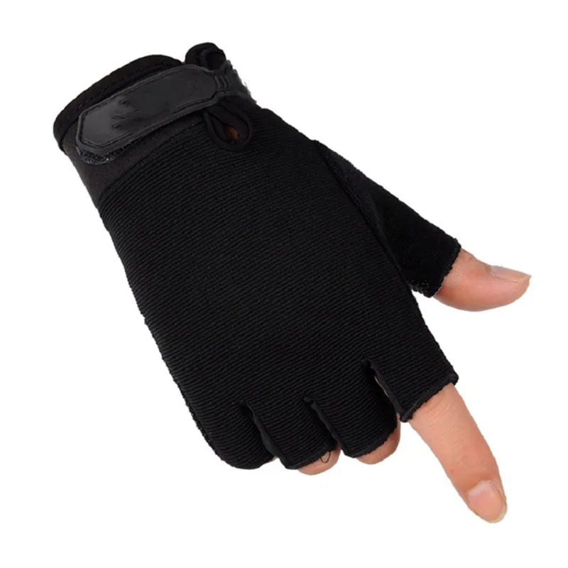 Fingerless Mens Tactical Gloves Lightweight Child Summer Breathable Outdoor Riding Non-slip Wearable Women Half Finger Gloves