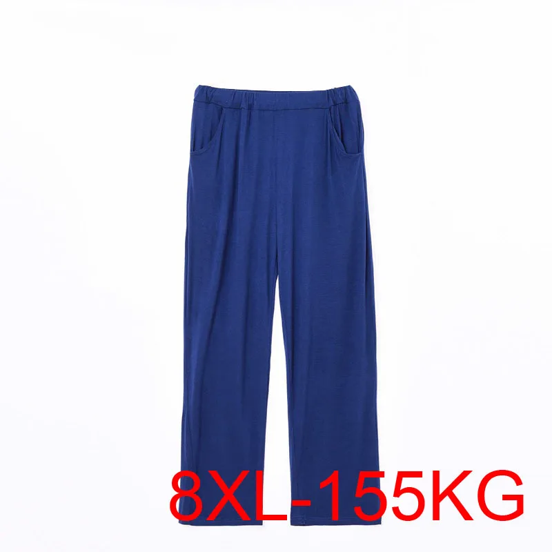 Spring autumn Home pants 8XL Waist 180cm 5XL 6XL 7XL Plus size Men\'s pants