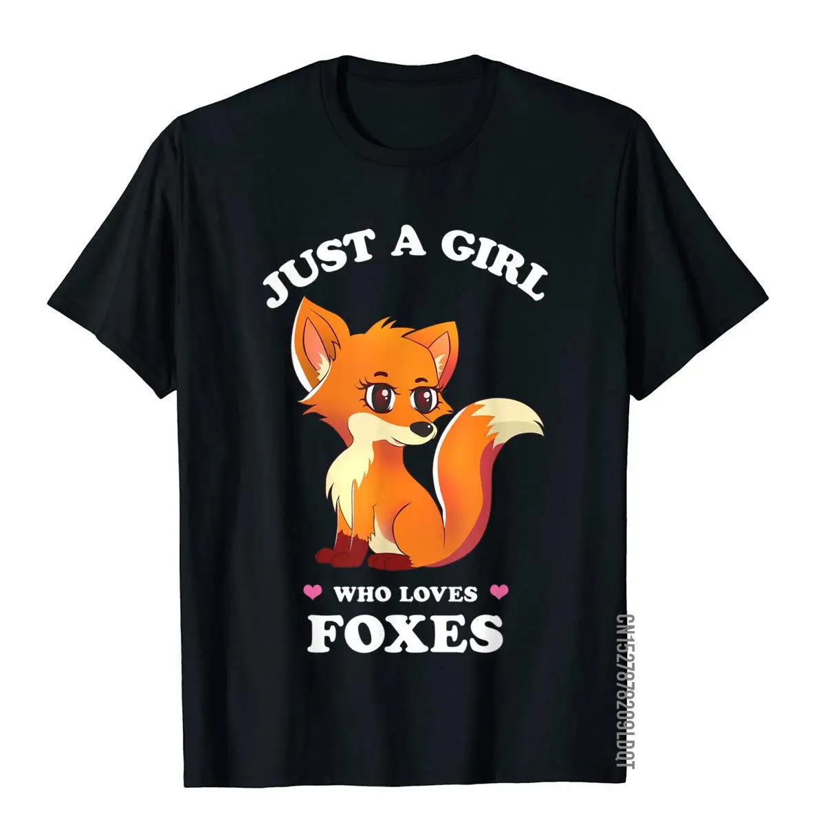 Just A Girl Who Loves Foxes - Funny Spirit Animal Cute Fox T-Shirt Tops & Tees Funky Summer Cotton Youth T Shirt Youthful