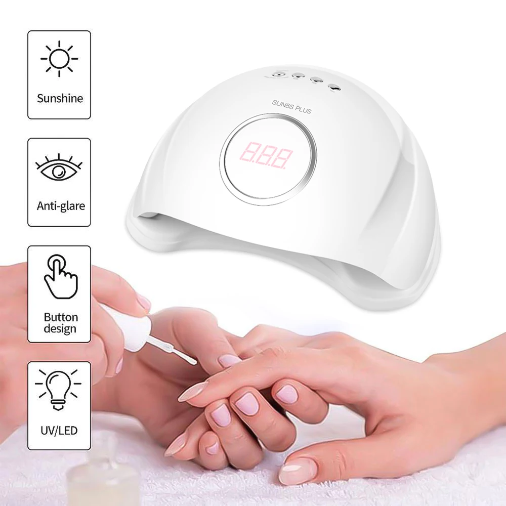 48W UV LED Lamp Gel Polish Curing Nail Dryer Smart sensor Quick-Drying 36 LED Beads Care Machine Nail Art Tools