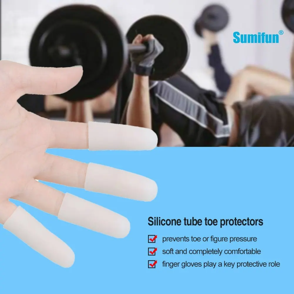 4/6/10/20Pcs tubi in Gel di Silicone custodia protettiva per dita separatori delle dita piede mais Blister Protector sollievo dal dolore strumento