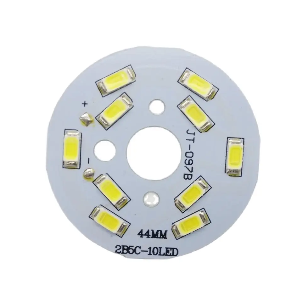 UMAKED 5W 44mm LED PCB Light board Installed SMD5730 LED Chips Aluminum Lamp plate Warm/Natural/White for Bulb Ceilig lights DIY