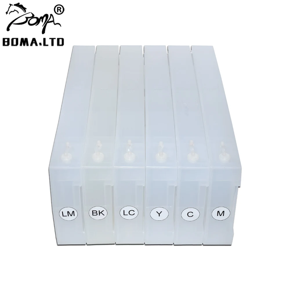 BOMA.LTD 790 9000S Without Chip Refill Ink Cartridge For HP 790 Designjet 9000S 10000S Seiko 64S 1000S Plotters 1300ML PC