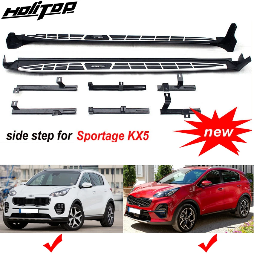 HOT running board foot step pedal side step nerf bar for KIA Sportage KX5 2016-2021,two styles.ISO9001 quality factory,promotion