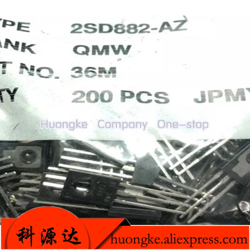 10pcs/lot 2SD882-AZ/JM 2SD882 2SD882-P Mark D882 3000mA 30V  NPN  Si  SMALL SIGNAL TRANSISTOR  TO-126