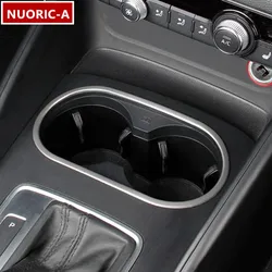 Car Center Control Water Cup Holder Frame Cover Trim For Audi A3 8V 2013-19 Console Panel Decorative Strip Interior Accessories