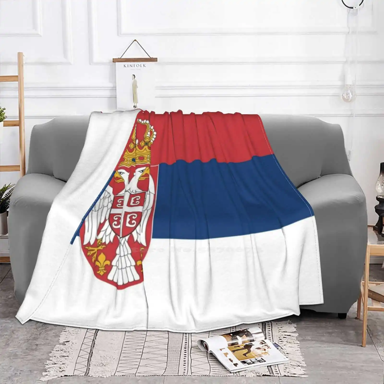 Serbia Flag Latest Super Soft Warm Light Thin Blanket Serbia Serbian Serbian Flag Serbia Flag Europe Europe Europe Europe