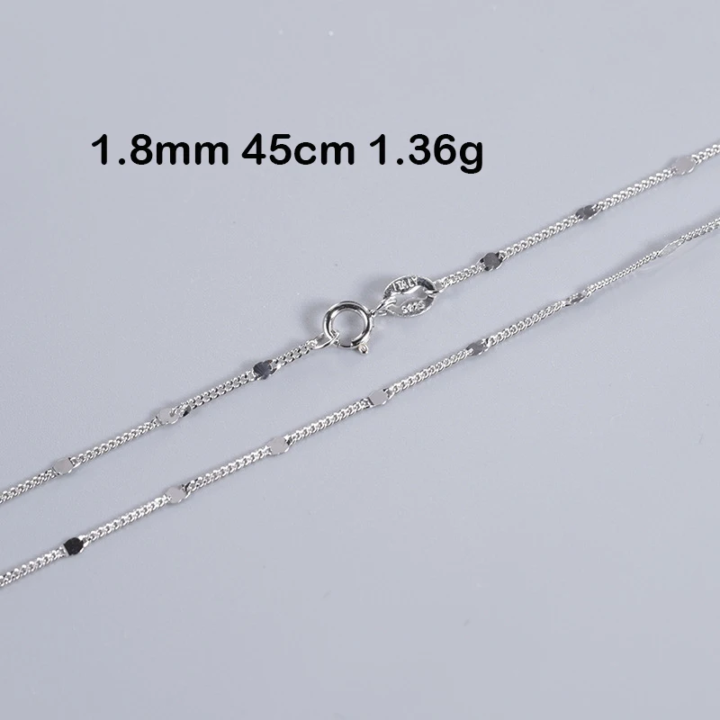 925 Sterling Silver Necklace Fine Horsewhip Chain On The Neck Women Body Jewelry Choker Accessories Decorations Length 40 45 CM