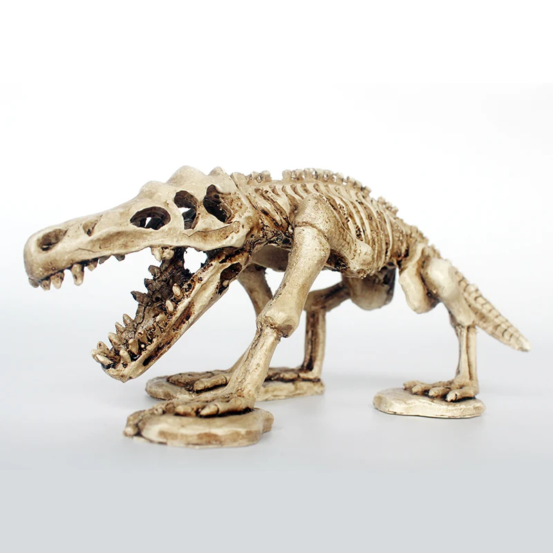 Dinosaur Bones Dodge House Resin Reptile Habitat Water Grass Landscaping Simulation Skull Fish Tank Aquarium Decoration