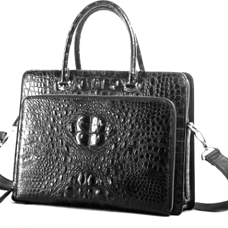 ourui  new  crocodile  male briefcase  Genuine crocodile leather men handbag  male  One shoulder aslant men handbag