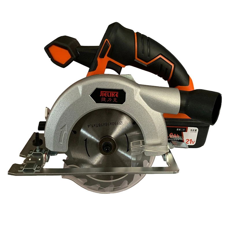 21v lithium electric circular saw 6 inch rechargeable flip circular saw household portable woodworking chainsaw cutting machine