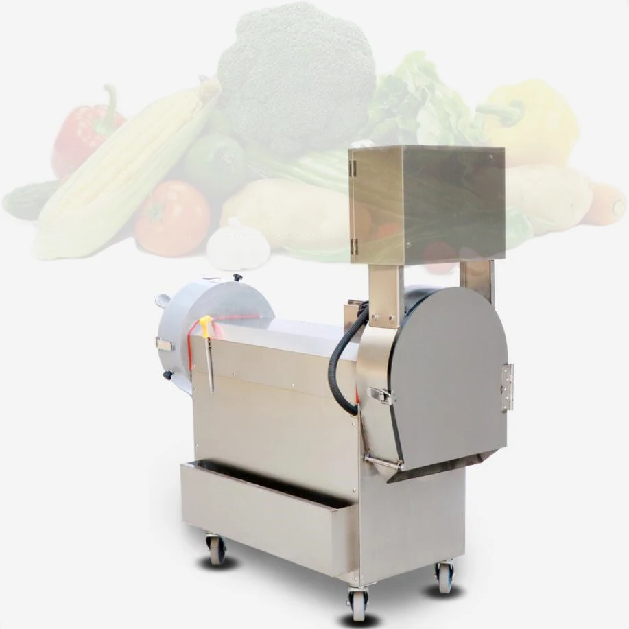 Electric Food Vegetable Cutting Machine Cutter Slicer Cabbage Chilli Leek Scallion Celery Scallion Cutting Grinder Machine