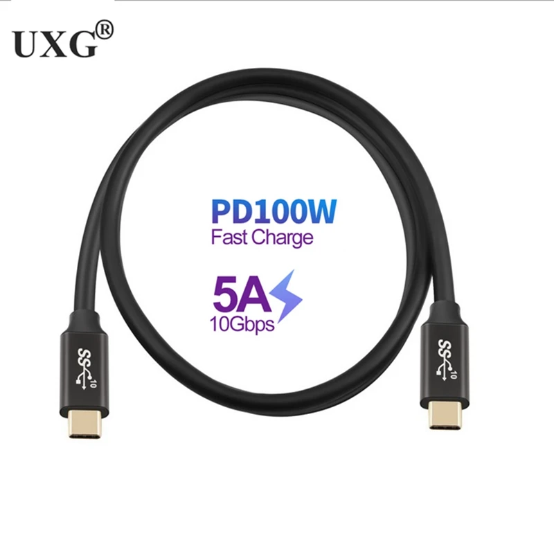 USB C Cable 3.2 Gen2 For Oculus Quest Type C PD 100W 4K Video Compatible Thunderbolt 3 For Mac Pro Samsung S10 Huawei 3m