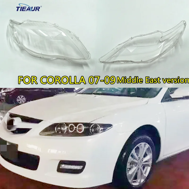 

Car Lights Headlight Lens Shell For COROLLA 2007 2008 2009 Middle East Version Transparent Headlamp Lens Cover Replacement