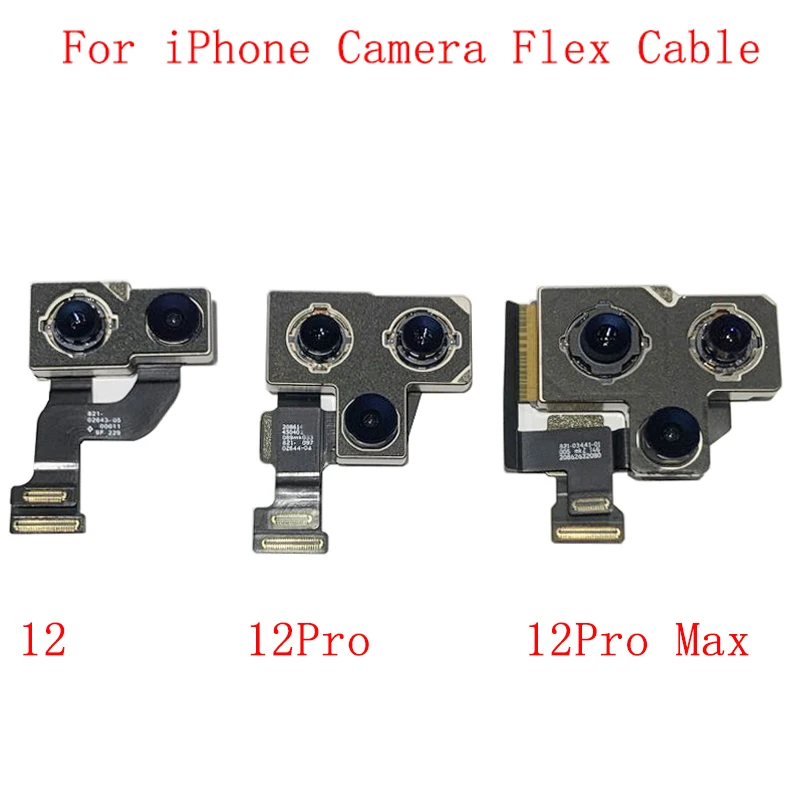 Back Rear Front Camera Flex Cable For iPhone 12 Pro Max 12 Mini Main Big Small Camera Module Repair Replacement Parts