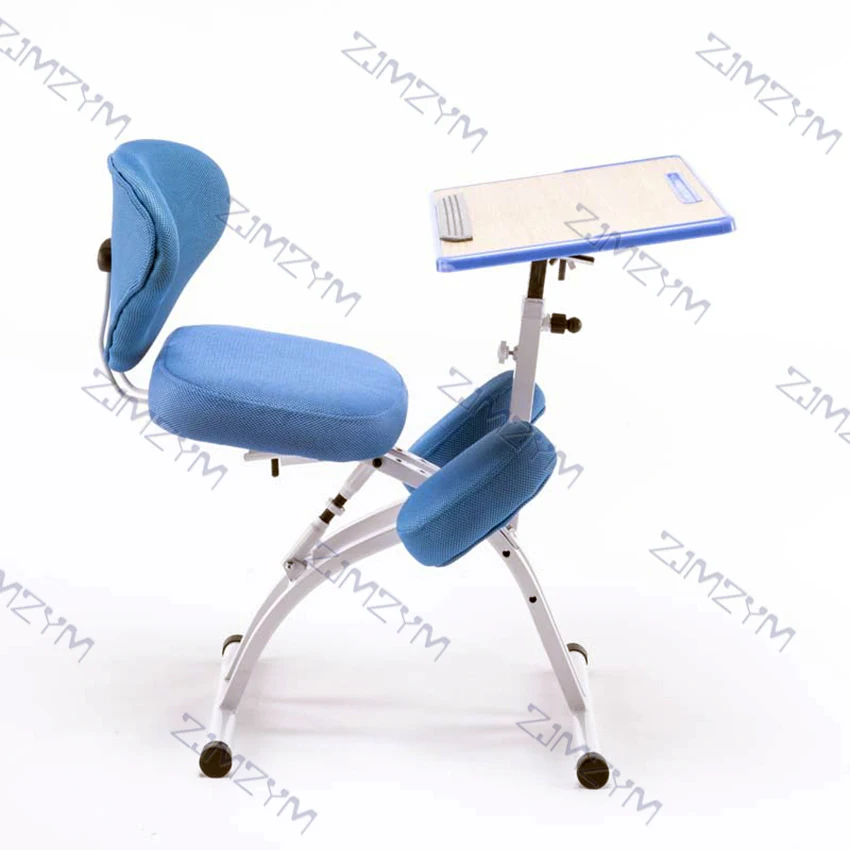 YDM-1458-1 Adjustable Desktop Tablet Training Chair With Writing Board Adjustable Height Angle Lifting Chair With Mesh Backrest
