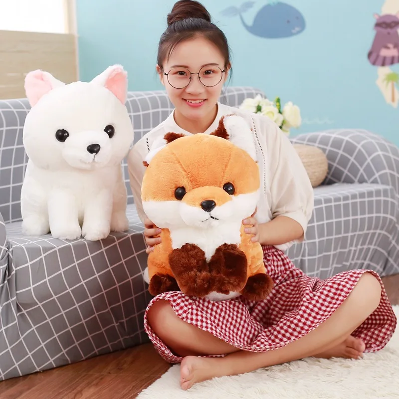 

new toy lovely cartoon fox plush toy about 40cm fox throw pillow soft doll kids toy Xmas gift b27