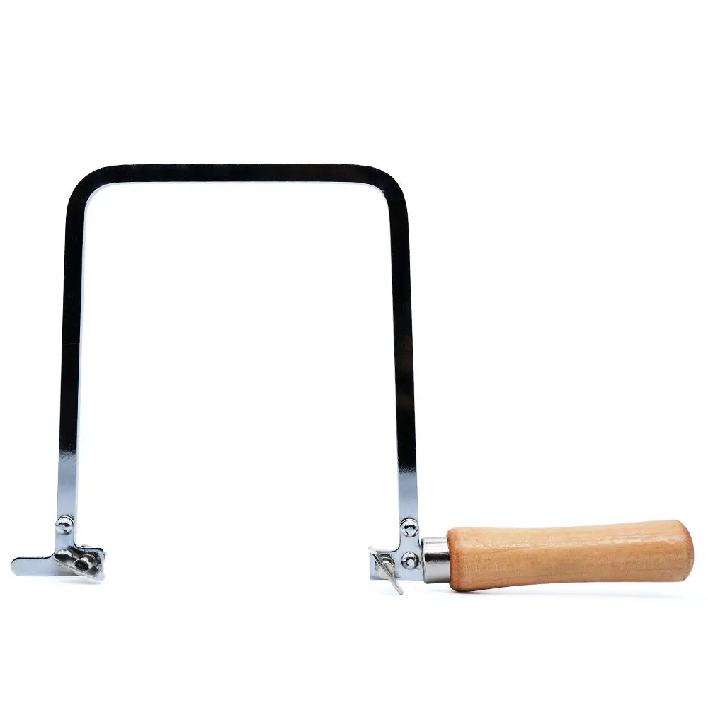 คุณภาพสูง Coping Saw เหล็กกรอบลวด Saw สำหรับหยกเซรามิคแก้วโลหะไม้ที่ถูกต้องตัด Sawbow DIY เครื่องมือ