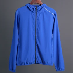 Autumn Sports Jackets Thin Solid Jerseys Outdoor Clothes Zipper Workout Sportswear Hoodie Breathable Running Coat