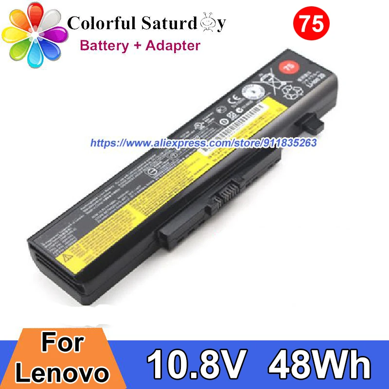 Genuine L11L6Y01 Battery For Lenovo V380 V585 Y480 Z380 Z585 M480 K49 Laptop Batteries 45N1042 45N1043 L11L6F01 10.8V 48Wh 75