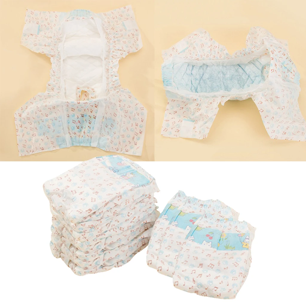 10 Pcs Super Absorption Physiological Pants Dog Diaper Diapers For Dogs Pet Male Female Dog Disposable Leakproof XXS/XS/S/M/L