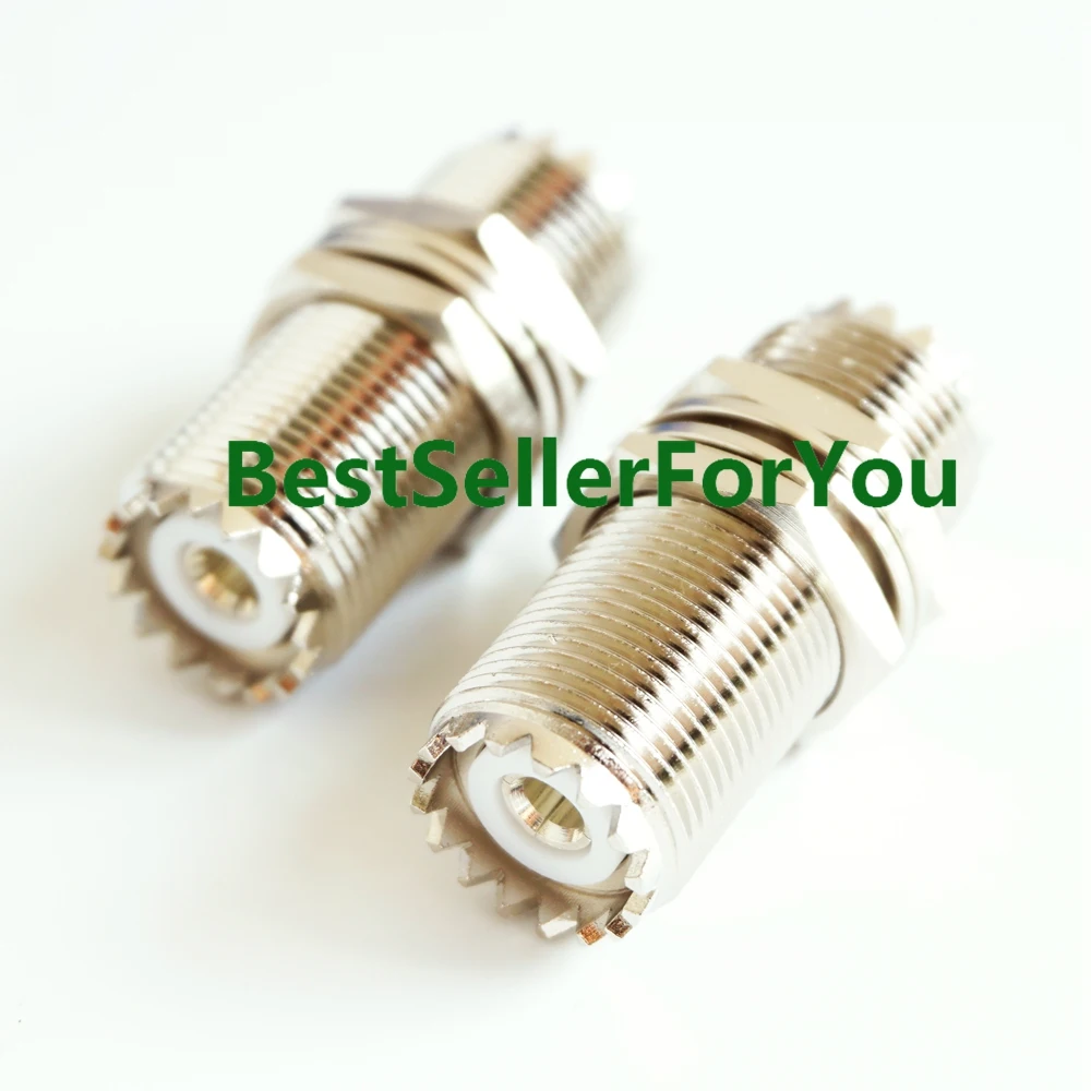 1Piece UHF SO-239 Female Nut Bulkhead To SO-239 Jack RF Mount Adapter Connector FOR PL-259