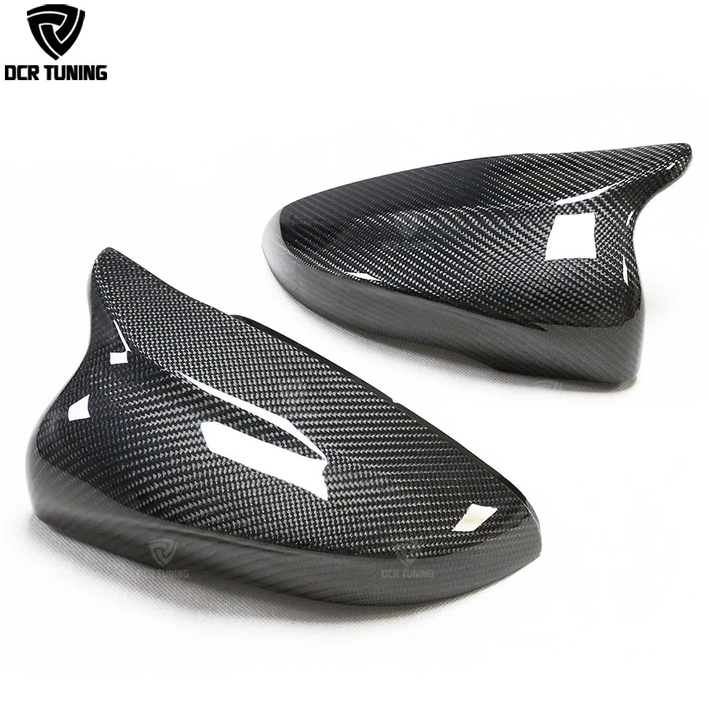 For VW Golf 6 MK6 Jetta MK6 Passat Rearview Side Mirror For Volkswagen Gti R20 Carbon Fiber Mirror Caps Replacement Style M Look