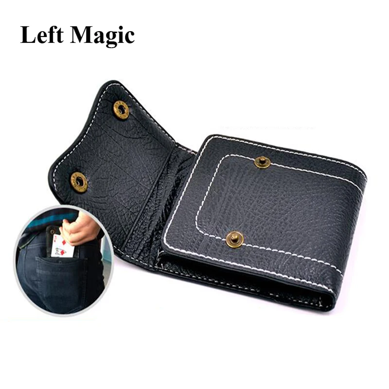 Magic Fire Wallet + Card to Wallet - 2 in1 Trick for Pro Magic Tricks Close Up Illusions Accessories Mentalism Gimmick Magia