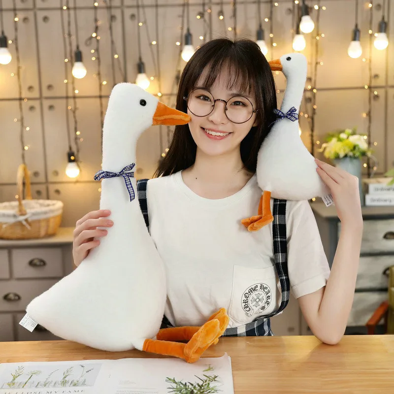 White Goose Cushions Home Decor Pillows Sofa Cushion  Funny Cool Goose Soft Stuffed coussin Dropship
