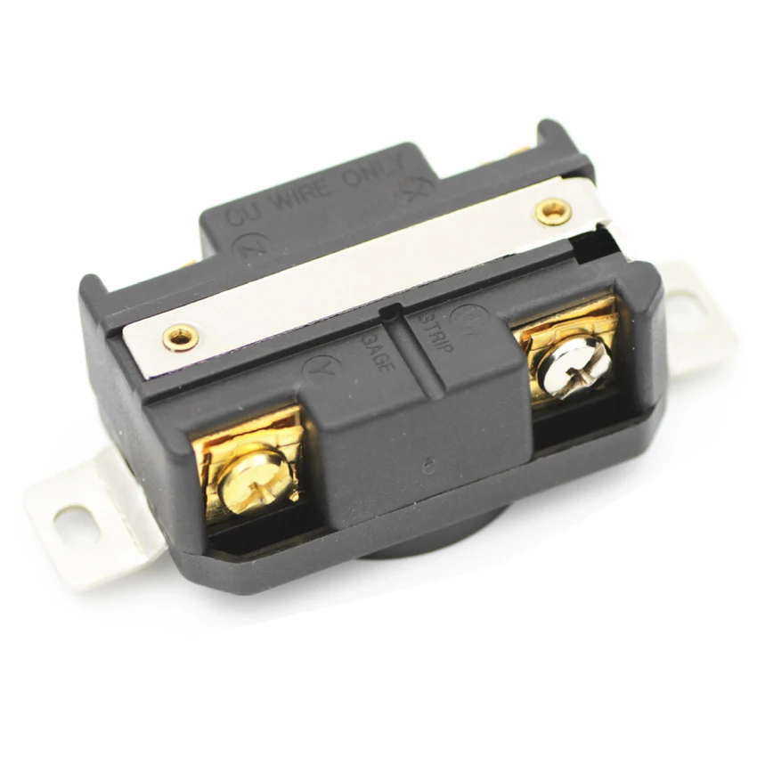 1 Stück Schwarz 30A 125V 250V NEMA L14-30P L14-30R Industrieller Drehverschluss-Stecker Verdrahtungsanschluss Steckverbinder Männlich Weiblich Buchse – Detail 9