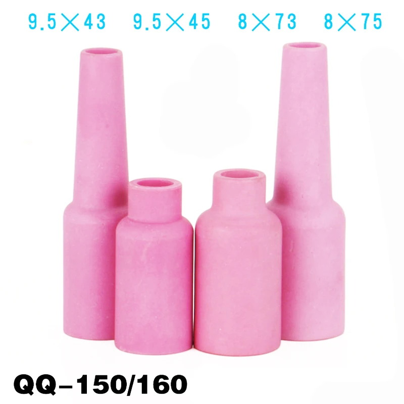 QQ150/160 TIG Welding Torch Consumables Alumina Ceramic Nozzle Gas Lens Cup Ceramic Cup Alumina Nozzle