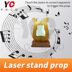 Escape room Laser prop laser harp prop touch the lasers in correct sequence to trigger escape room game in real life props
