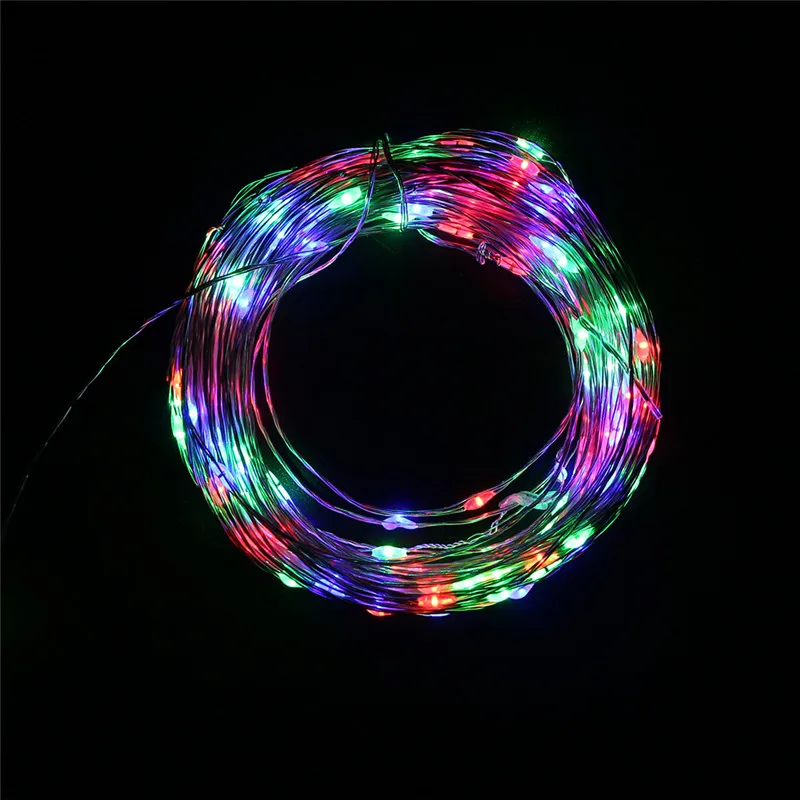 12V 10M 20M 30M 50M Holiday LED String Light Copper Wire Starry Rope Waterproof Flexible Fairy Lamps Party Garde+Power Adapter