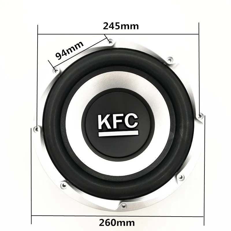 1pcs 2020 New High Quality 10 Inch 1200W 4 Ohm Car Subwoofer Steel Custom Frame Rubber Edge 140mm Big Magnet Speaker Wholesale