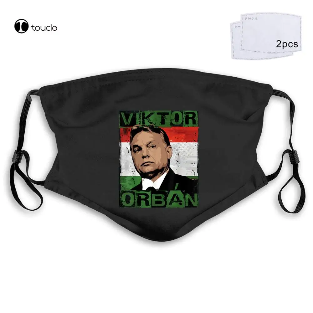 Viktor Orban Hongarije Vlag Christian Patriot Nationalistische Gezichtsmasker Filter Pocket Doek Herbruikbare Wasbare