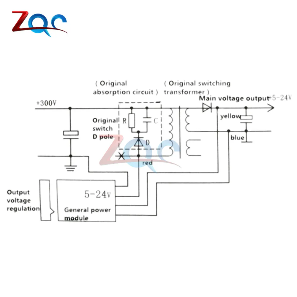 QX YJ-4 Universal 14-60 Inch TV LCD Switch Power Module Universal EVD Power Supply Receiver DC Sampling