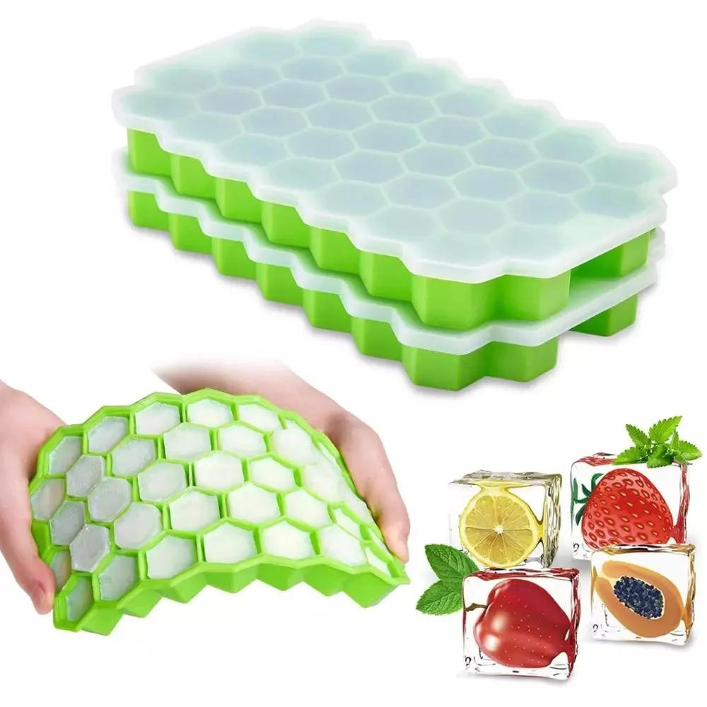 

Ice Cube Tray Honeycomb Ice Cube Mold Food Grade Flexible Silicone Ice Molds for Whiskey Cocktail Ice Cube Tray Honeycomb Ice C