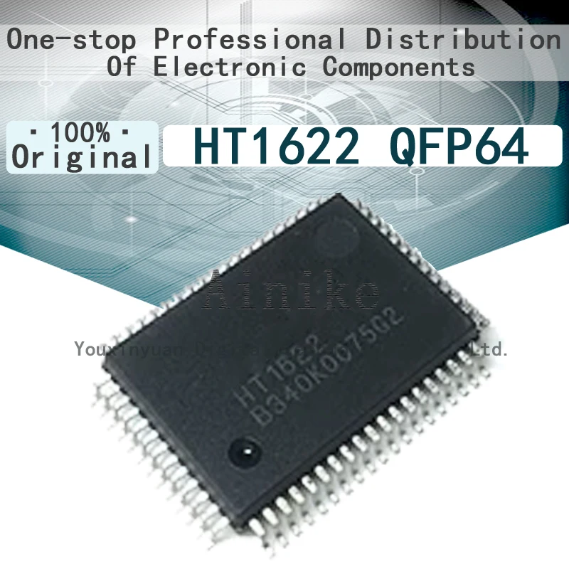 

10/Pcs New Original HT1622 QFP64 LCD LCD driver IC HT1622 rectangle