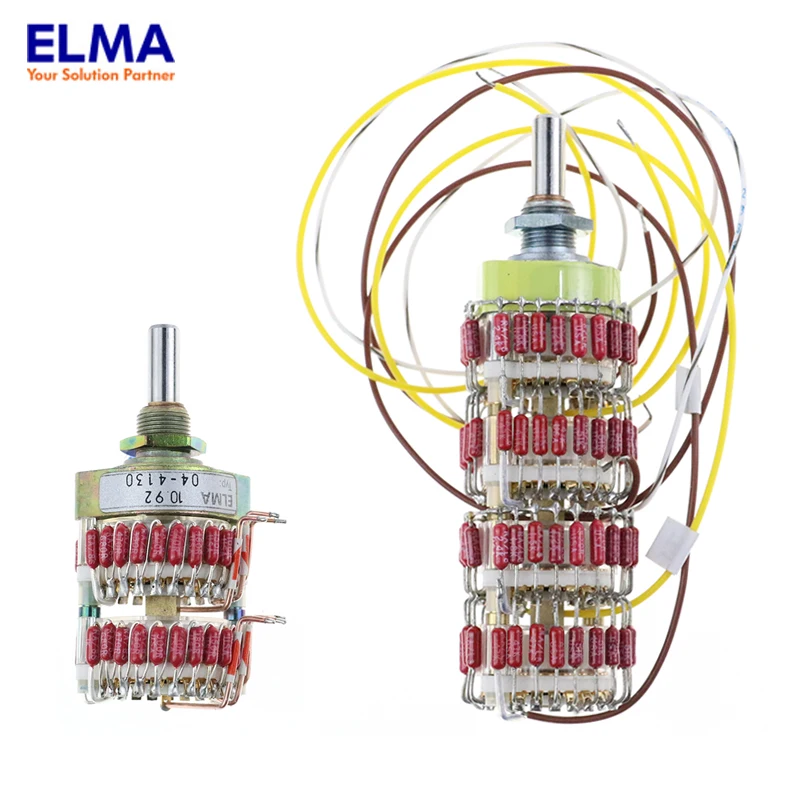 Commutateur audio personnalisé avec potentiomètre plaqué or véritable, diviseur Swiss ELMA sions, type shunt, 24 vitesses, nouveau