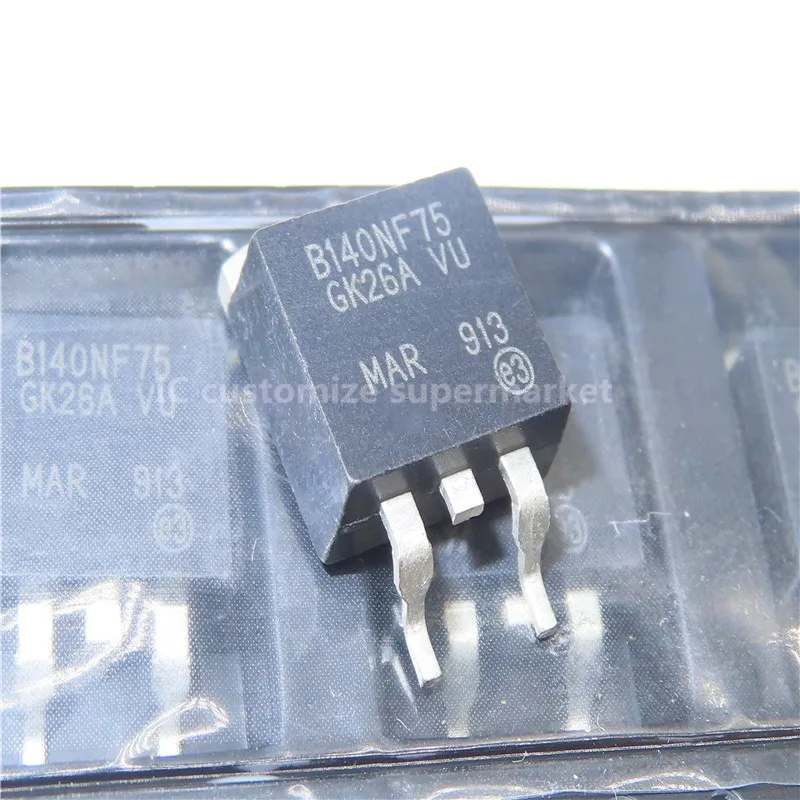10 개/몫 STB140NF75 B140NF75 TO-263 75V 120A SMD Triode